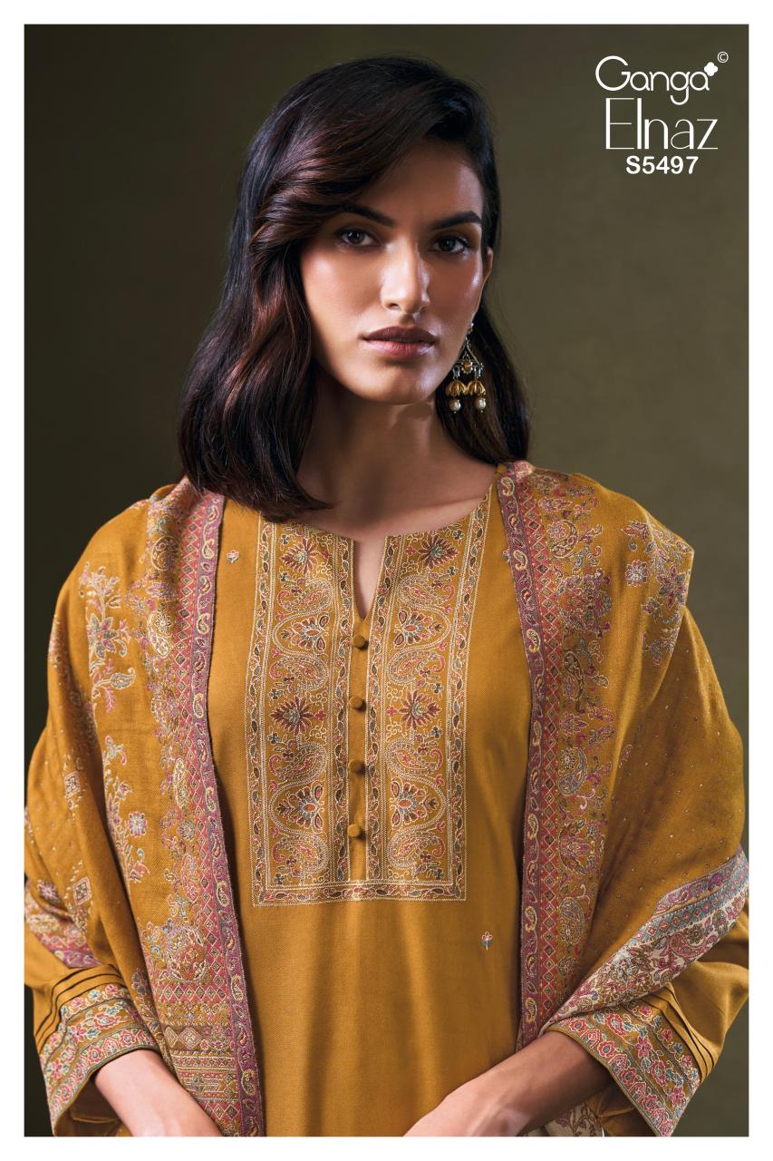 Ganga Elnaz 5497 catalog wholesale salwar kameez catalogue collection