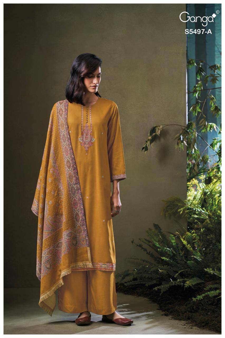 Ganga Elnaz 5497 catalog wholesale salwar kameez catalogue collection