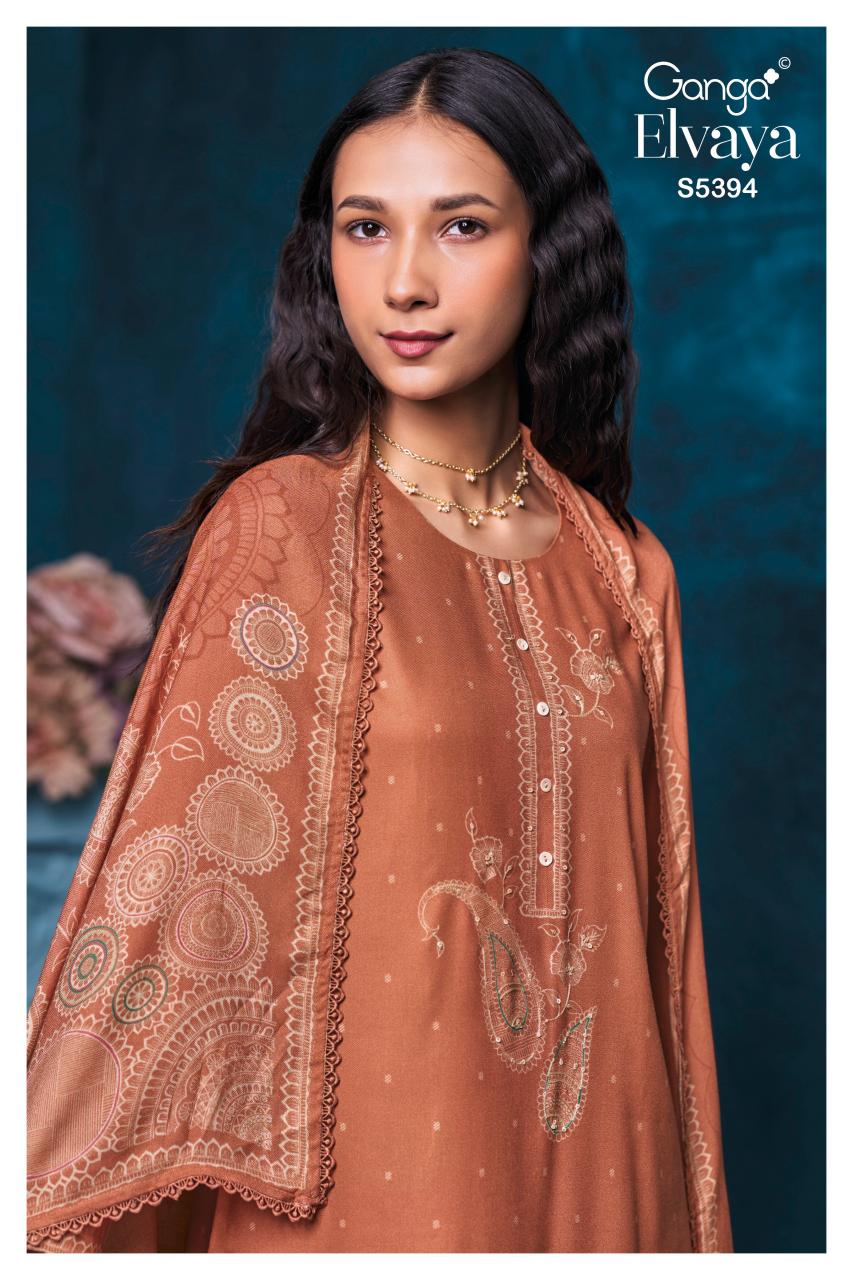 Ganga Elvaya 5394 catalog designer salwar kameez wholesale in kolkata