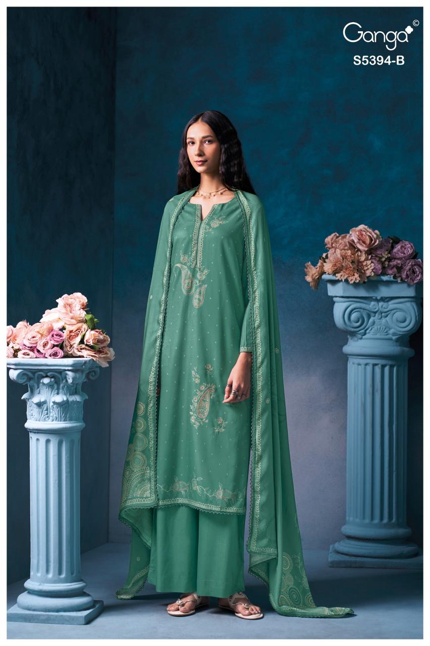 Ganga Elvaya 5394 catalog designer salwar kameez wholesale in kolkata