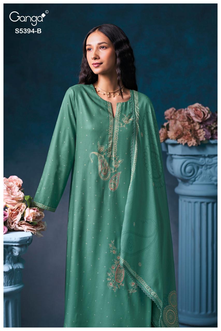 Ganga Elvaya 5394 catalog designer salwar kameez wholesale in kolkata
