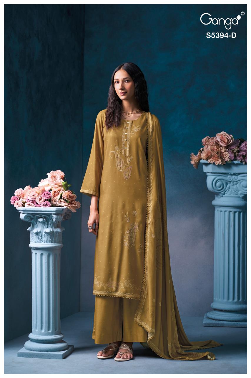 Ganga Elvaya 5394 catalog designer salwar kameez wholesale in kolkata