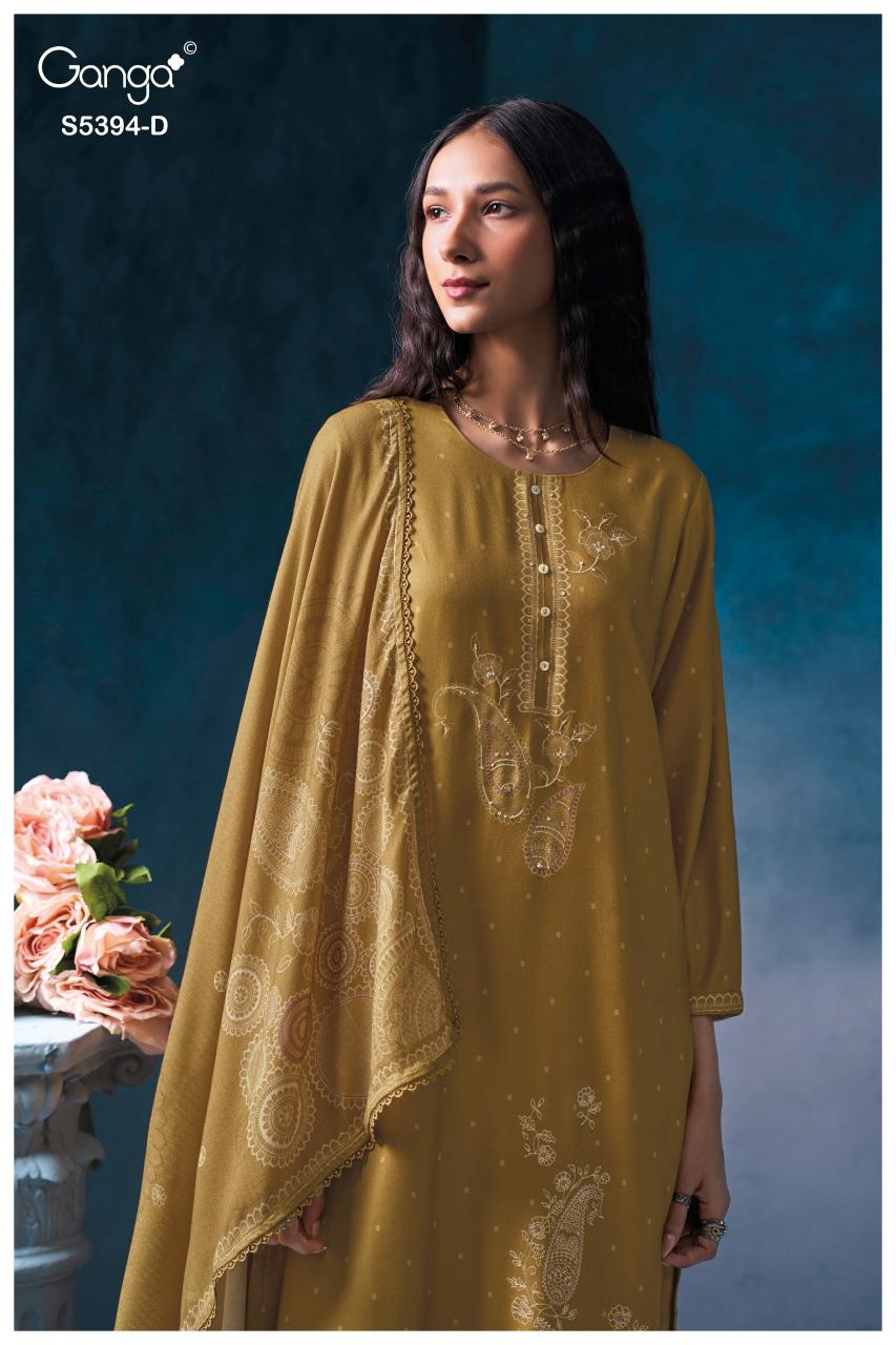Ganga Elvaya 5394 catalog designer salwar kameez wholesale in kolkata