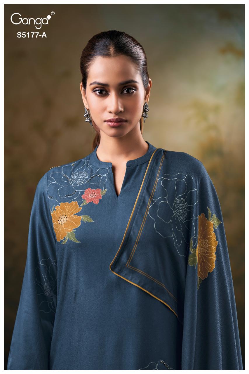 Ganga Erem 5177 catalog straight salwar kameez wholesale