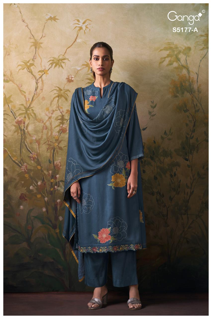 Ganga Erem 5177 catalog straight salwar kameez wholesale