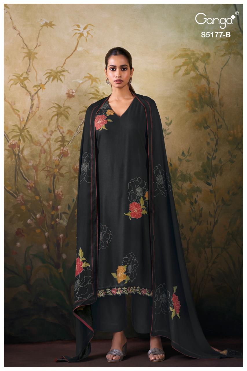 Ganga Erem 5177 catalog straight salwar kameez wholesale