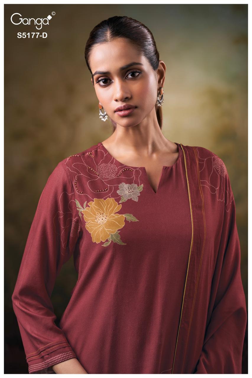 Ganga Erem 5177 catalog straight salwar kameez wholesale