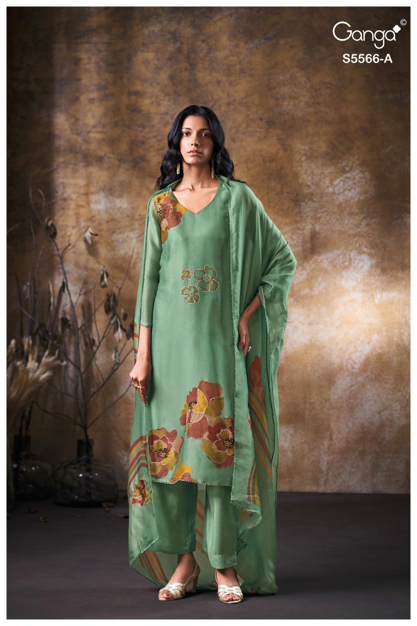 Ganga Fariyah 5566 catalog salwar kameez surat wholesale