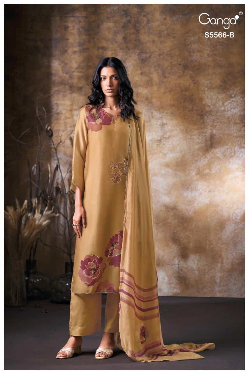 Ganga Fariyah 5566 catalog salwar kameez surat wholesale