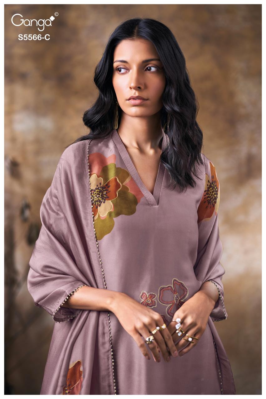 Ganga Fariyah 5566 catalog salwar kameez surat wholesale