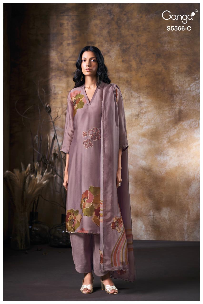 Ganga Fariyah 5566 catalog salwar kameez surat wholesale