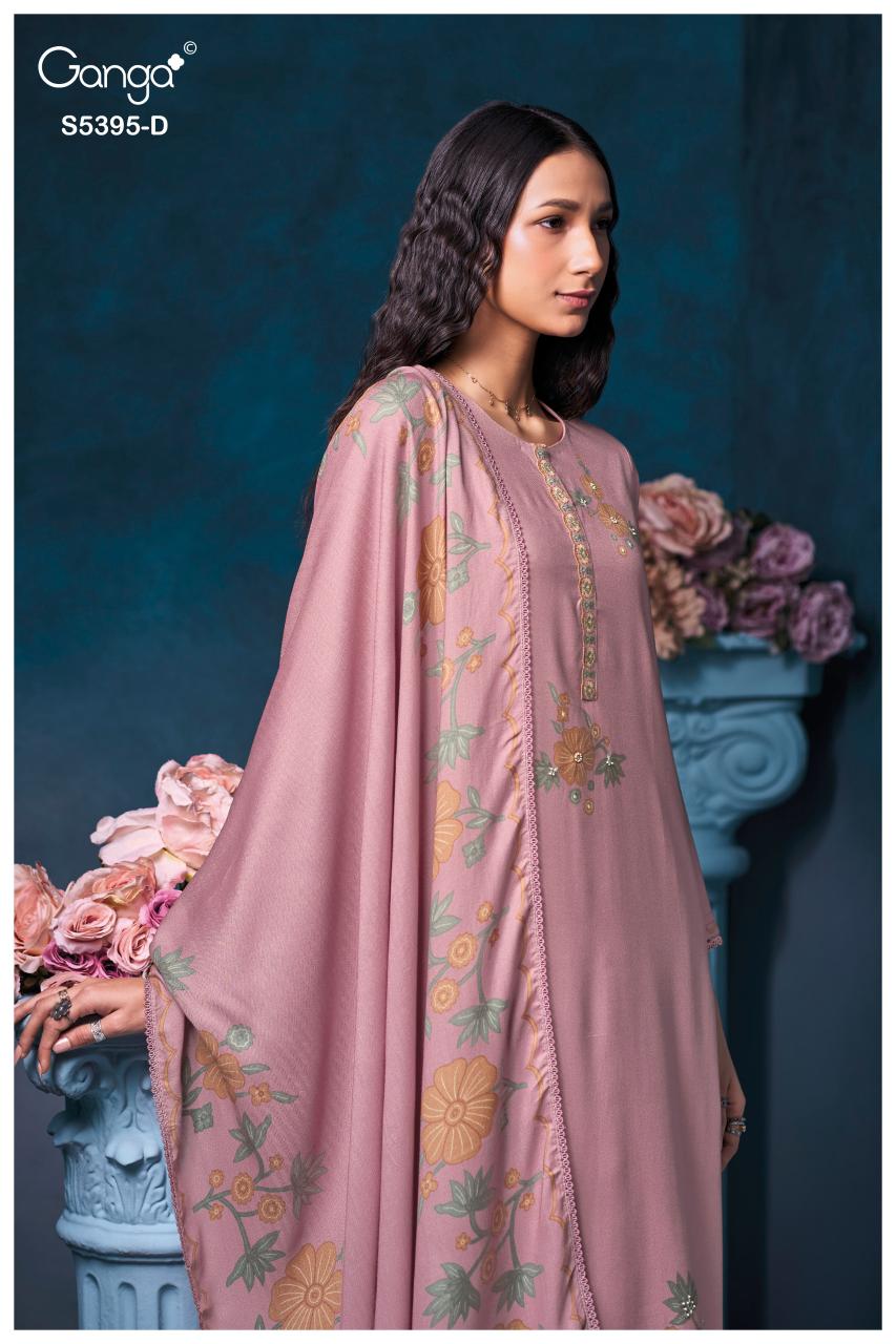 Ganga Fyrevia 5395 catalog wholesale salwar kameez market in kolkata