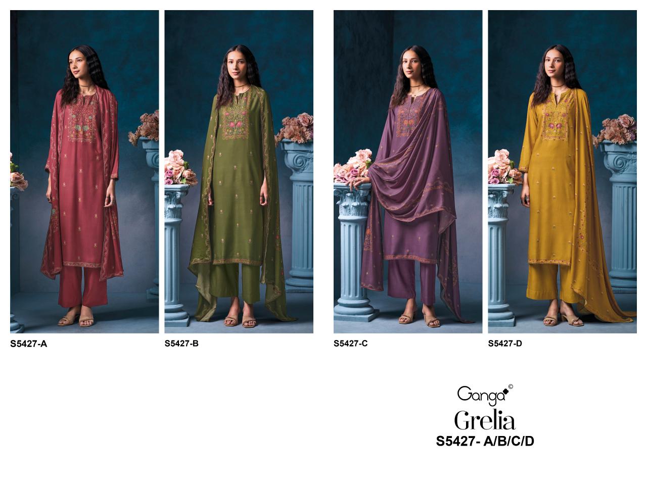 Ganga Grelia 5427 catalog salwar kameez wholesale