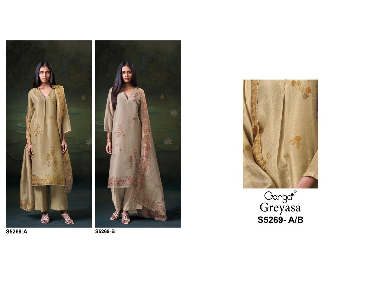 Ganga Greyasa 5269 catalog top office wear wholesale brand salwar kameez
