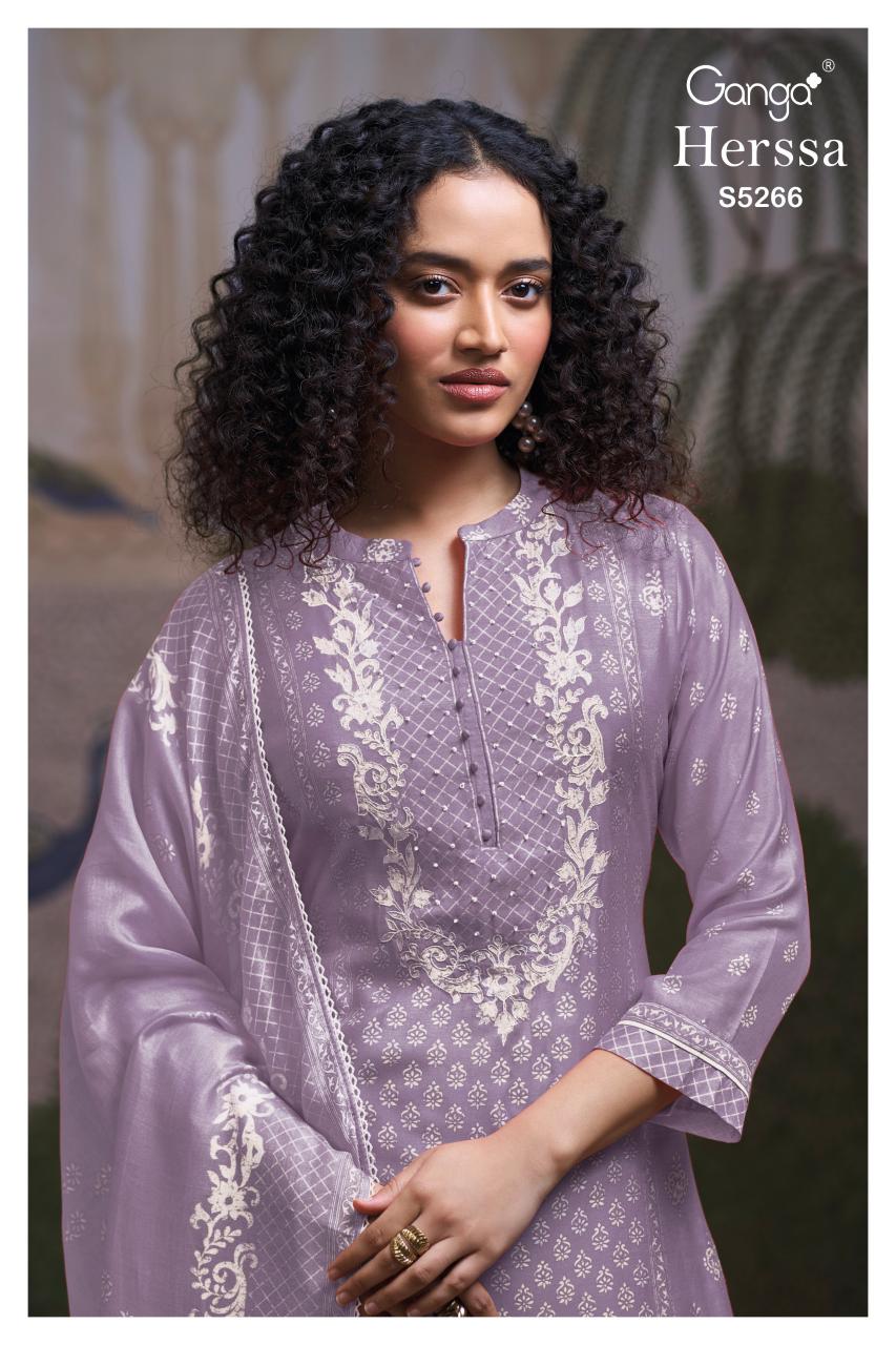 Ganga Herssa 5266 catalog traditional salwar kameez wholesale