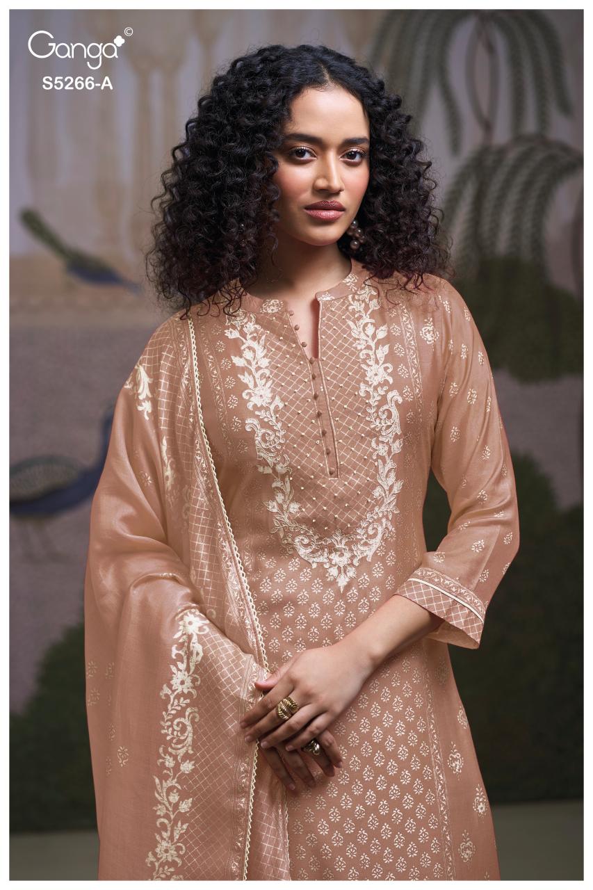 Ganga Herssa 5266 catalog traditional salwar kameez wholesale