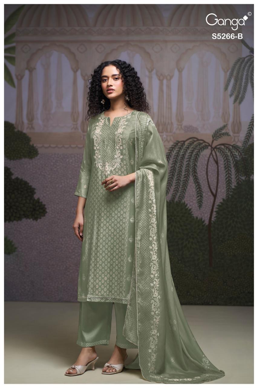 Ganga Herssa 5266 catalog traditional salwar kameez wholesale