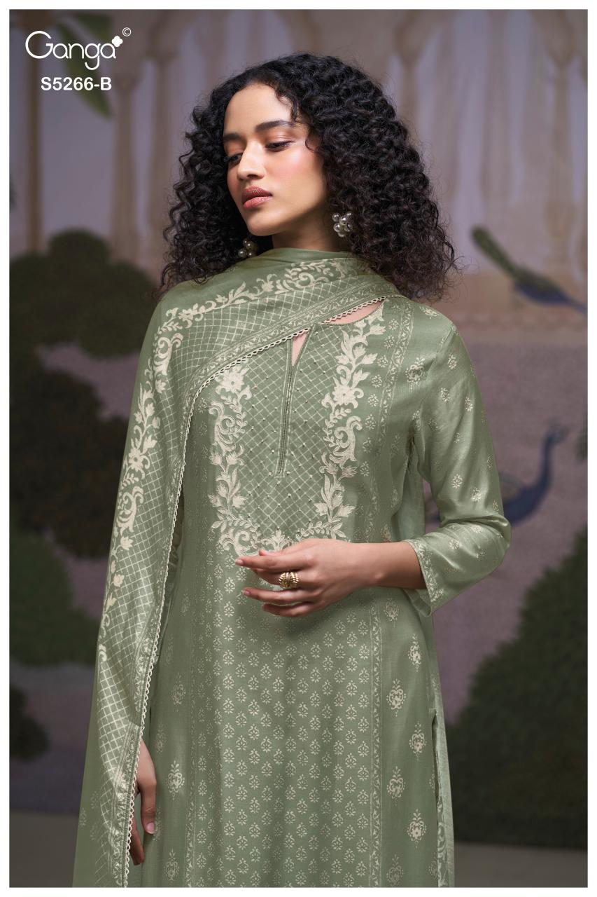 Ganga Herssa 5266 catalog traditional salwar kameez wholesale
