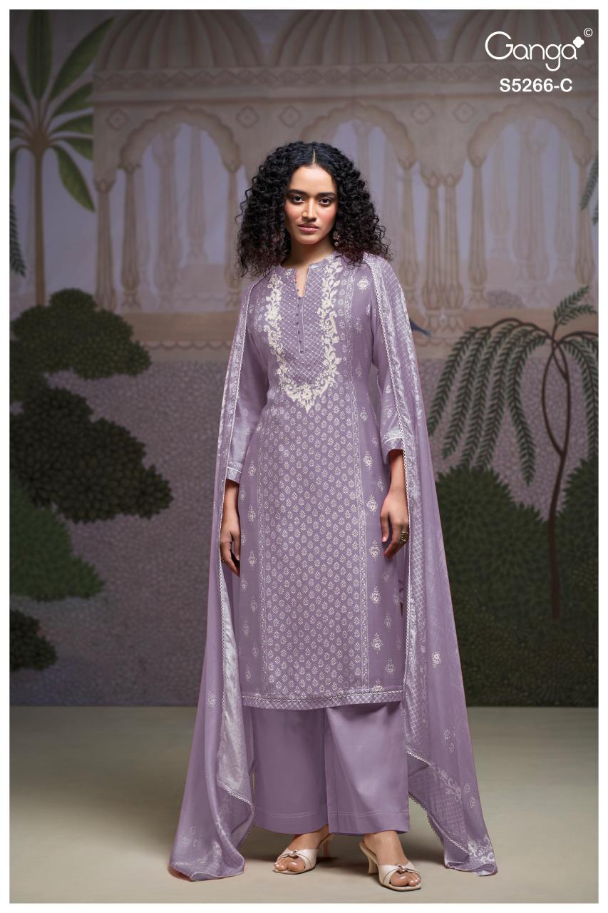 Ganga Herssa 5266 catalog traditional salwar kameez wholesale
