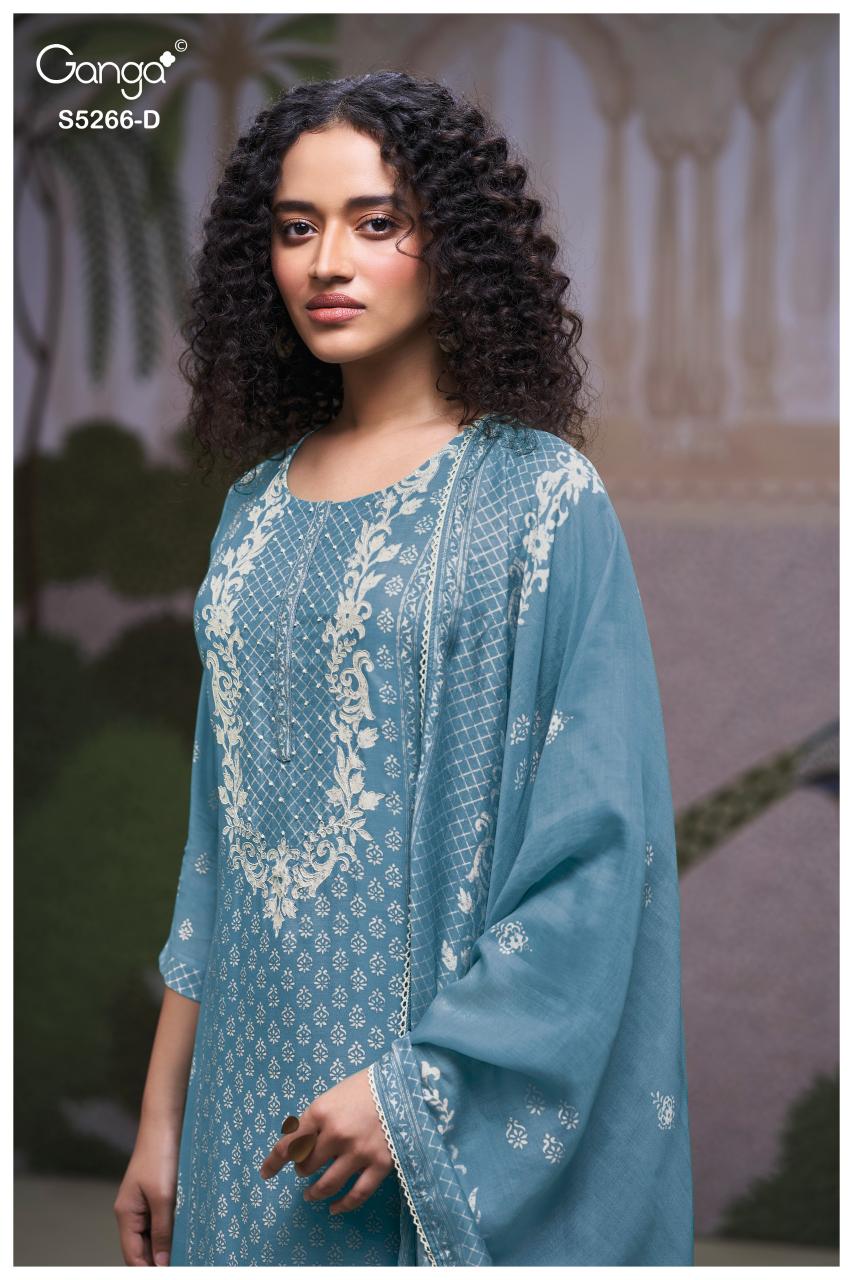 Ganga Herssa 5266 catalog traditional salwar kameez wholesale