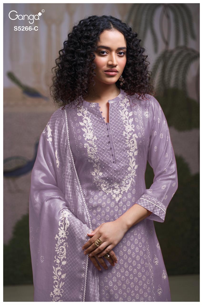 Ganga Herssa 5266 catalog traditional salwar kameez wholesale