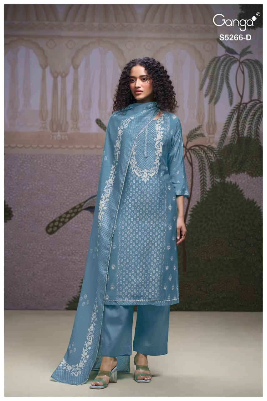 Ganga Herssa 5266 catalog traditional salwar kameez wholesale