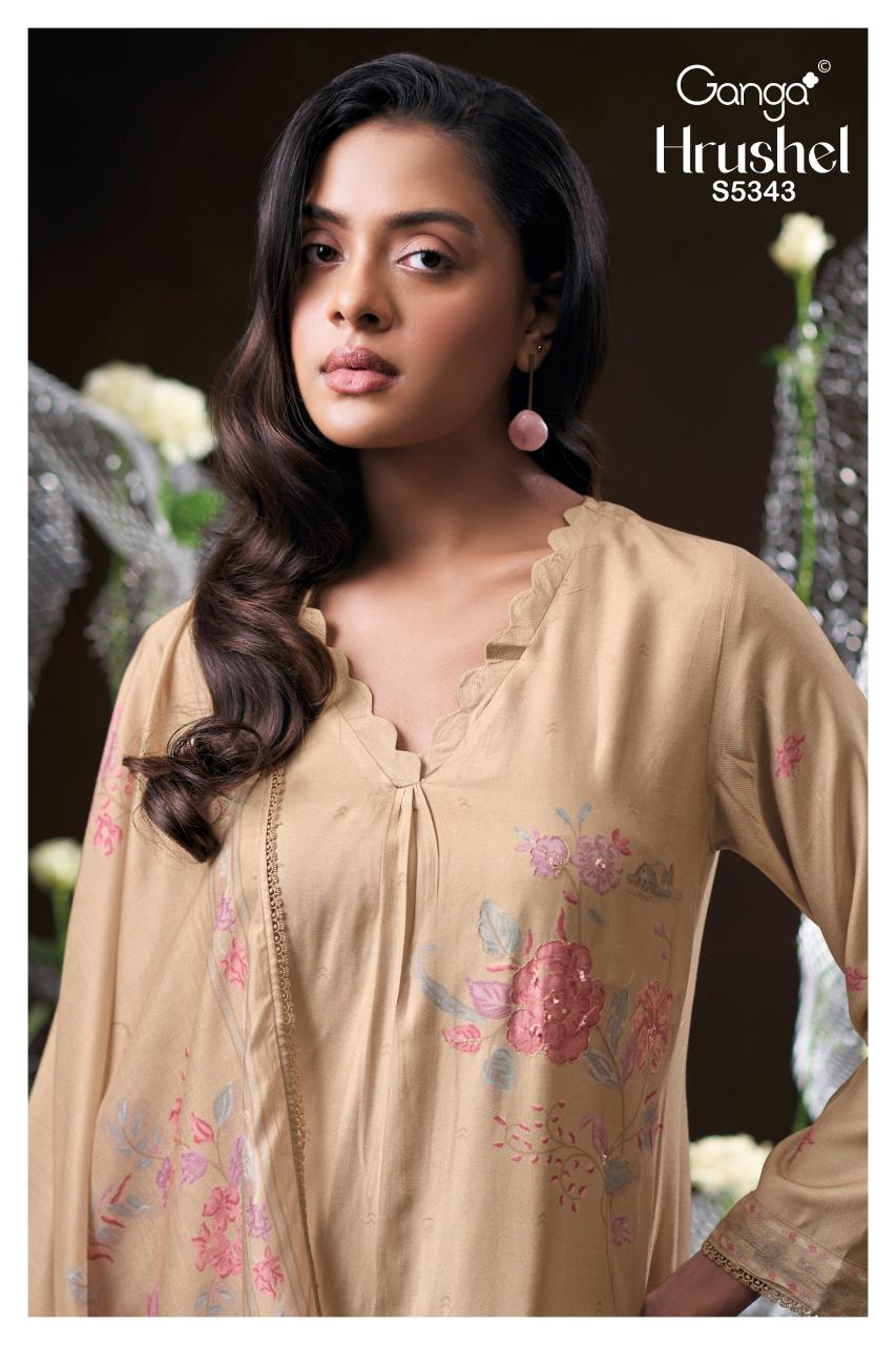 Ganga Hrushel 5343 catalog wholesale salwar kameez alveera
