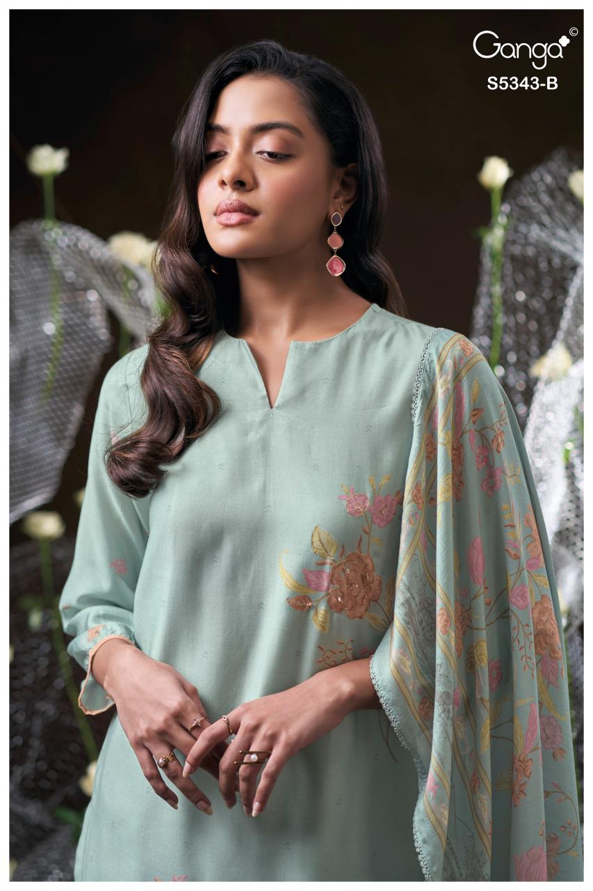 Ganga Hrushel 5343 catalog wholesale salwar kameez alveera