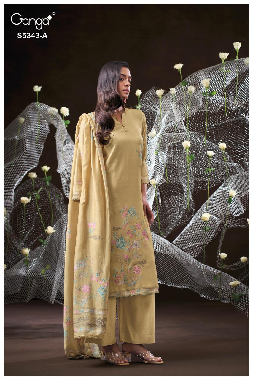 Ganga Hrushel 5343 catalog wholesale salwar kameez alveera