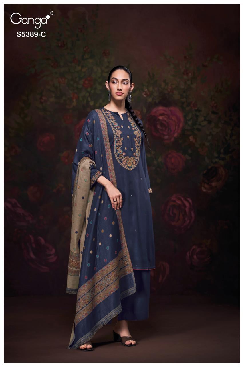 Ganga Inezha 5389 catalog patiala salwar kameez wholesale
