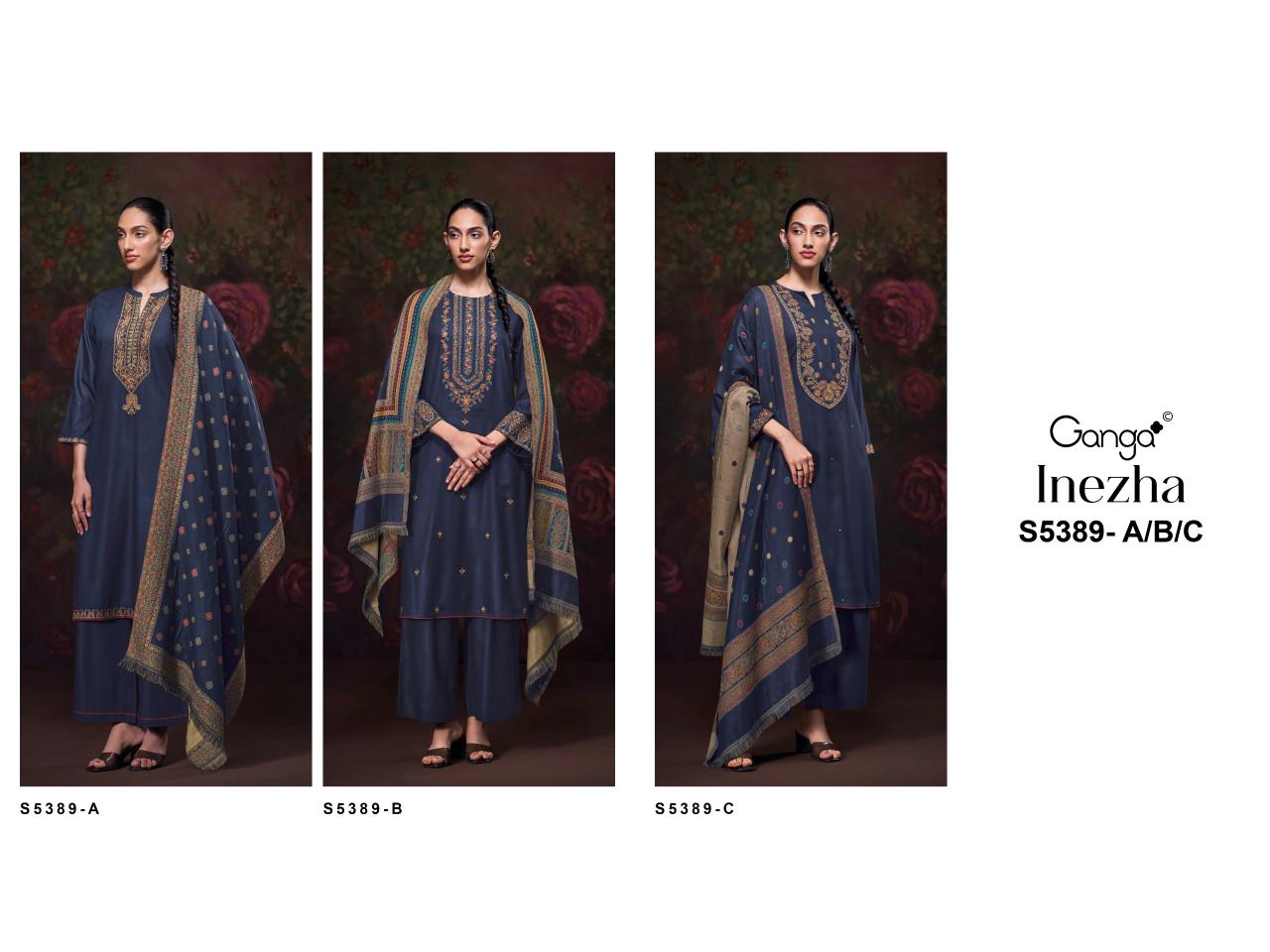 Ganga Inezha 5389 catalog patiala salwar kameez wholesale