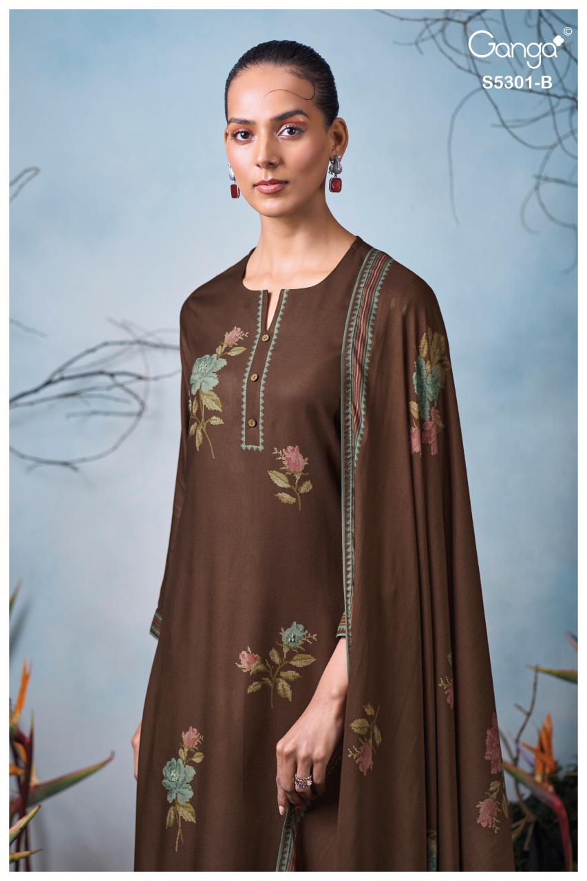Ganga Isis 5301 catalog salwar kameez surat wholesale