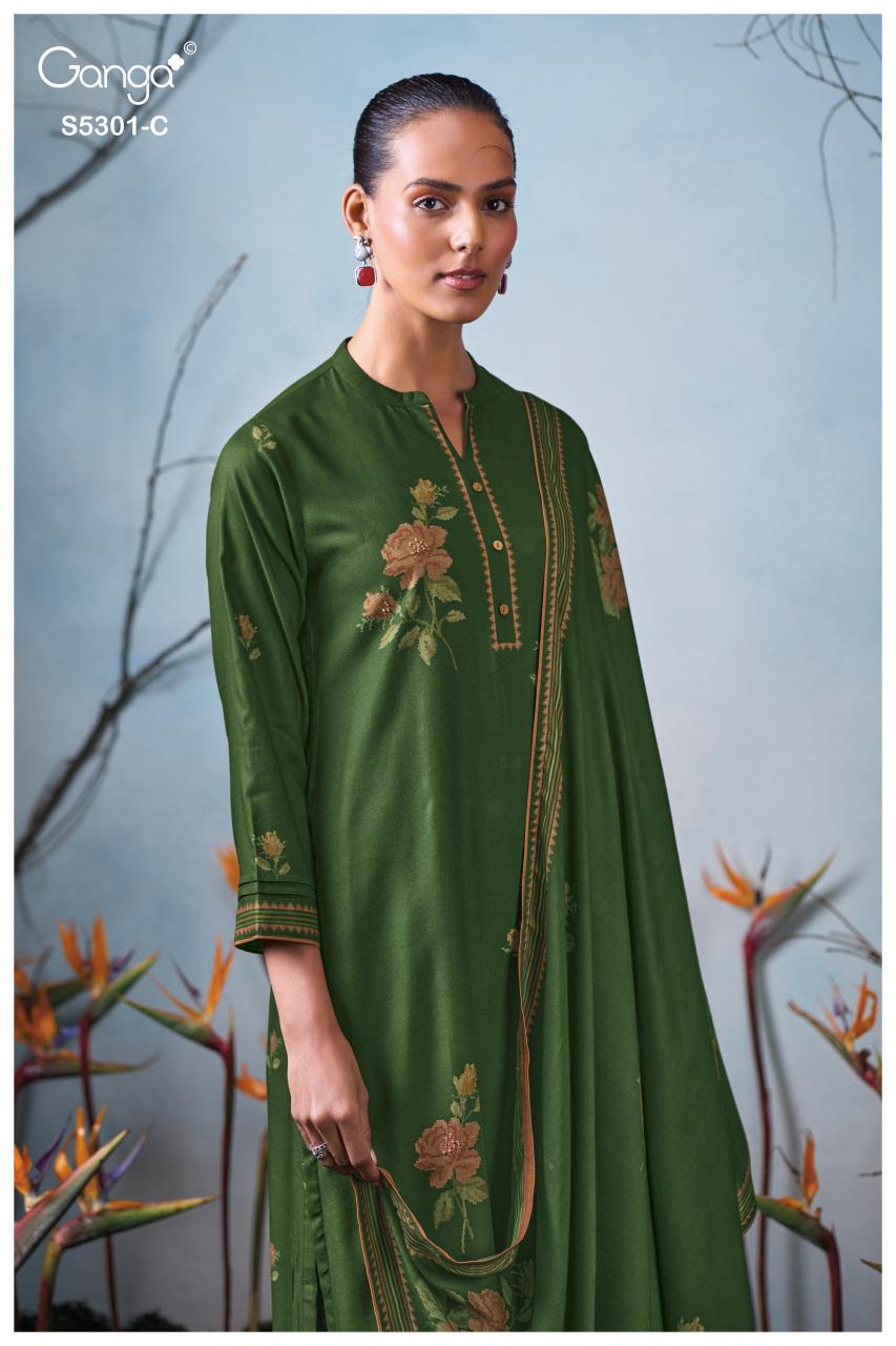 Ganga Isis 5301 catalog salwar kameez surat wholesale