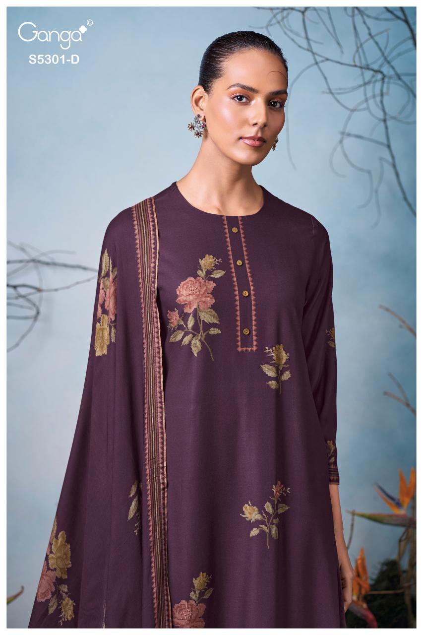 Ganga Isis 5301 catalog salwar kameez surat wholesale