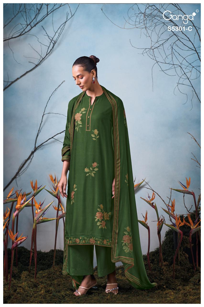 Ganga Isis 5301 catalog salwar kameez surat wholesale