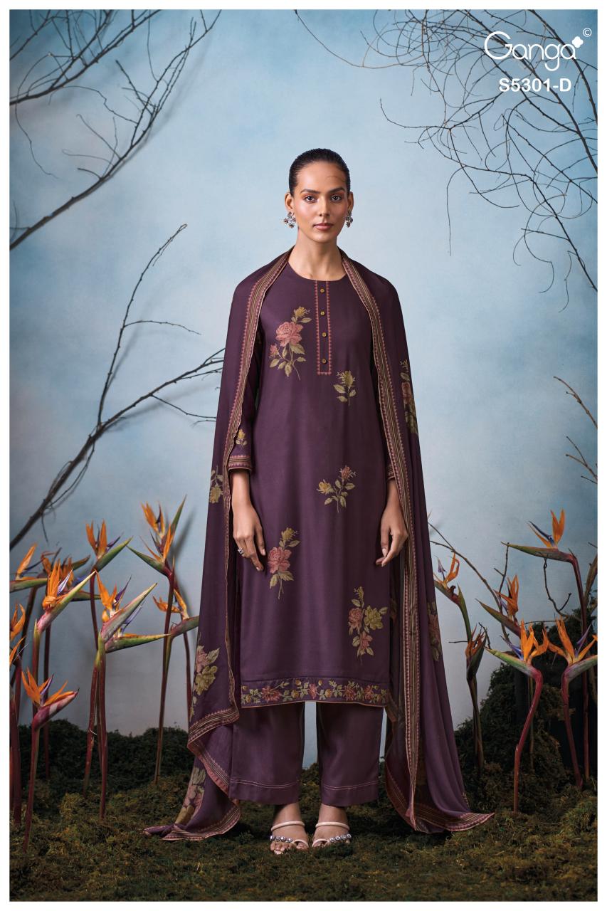 Ganga Isis 5301 catalog salwar kameez surat wholesale
