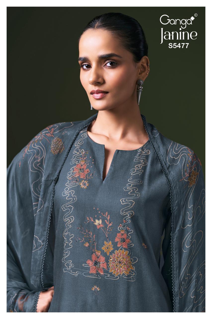 Ganga Janine 5477 catalog wholesale market of salwar kameez in surat