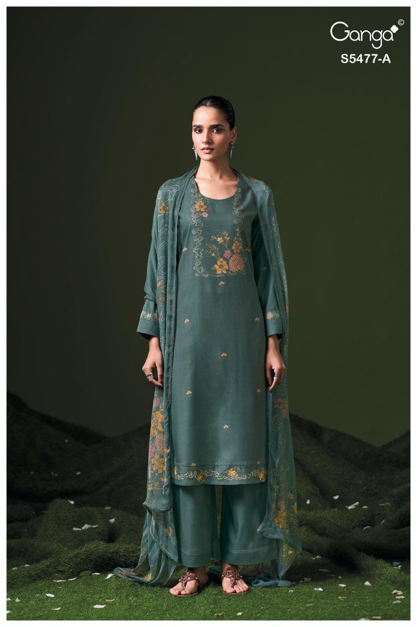 Ganga Janine 5477 catalog wholesale market of salwar kameez in surat