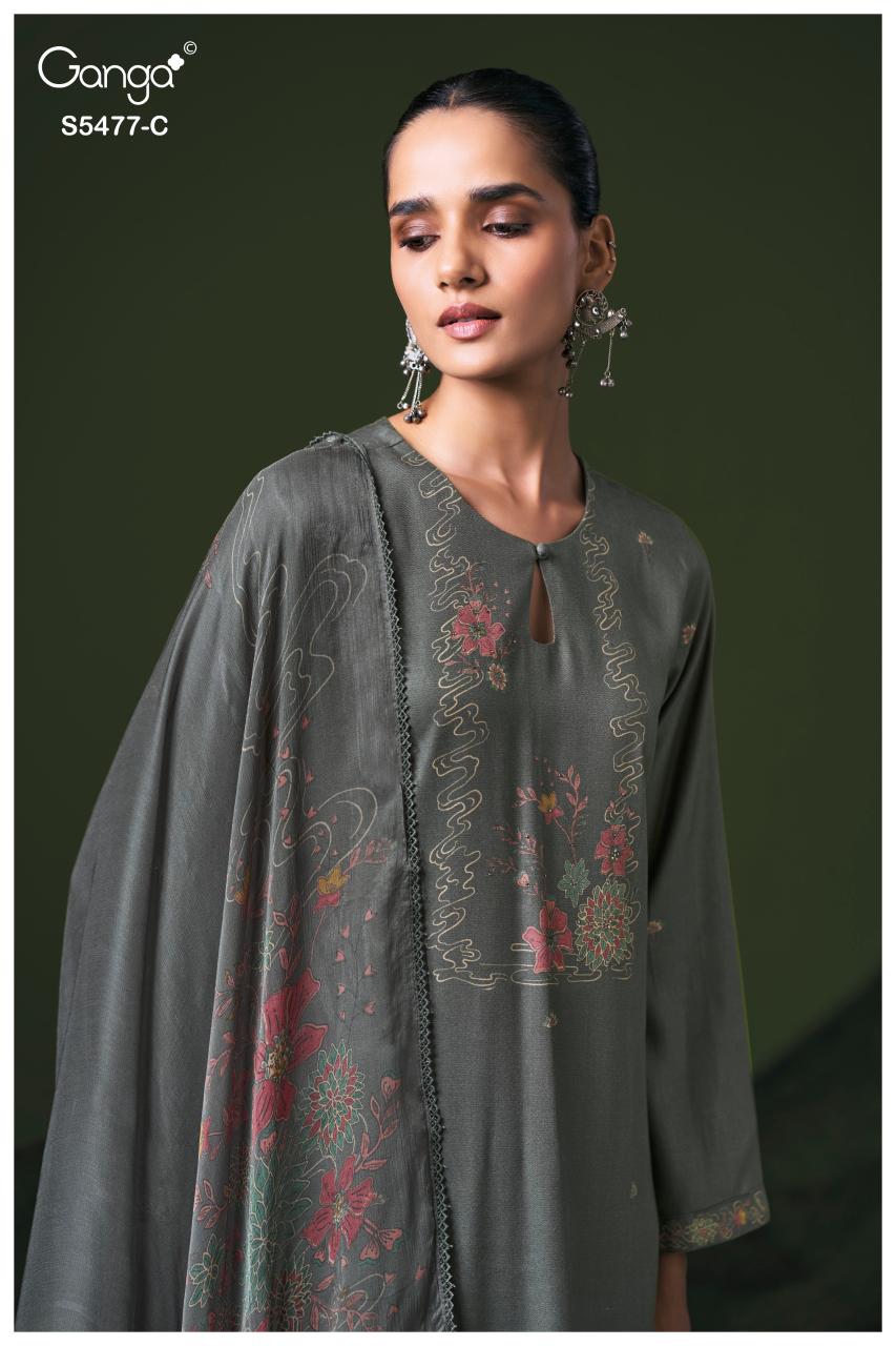 Ganga Janine 5477 catalog wholesale market of salwar kameez in surat