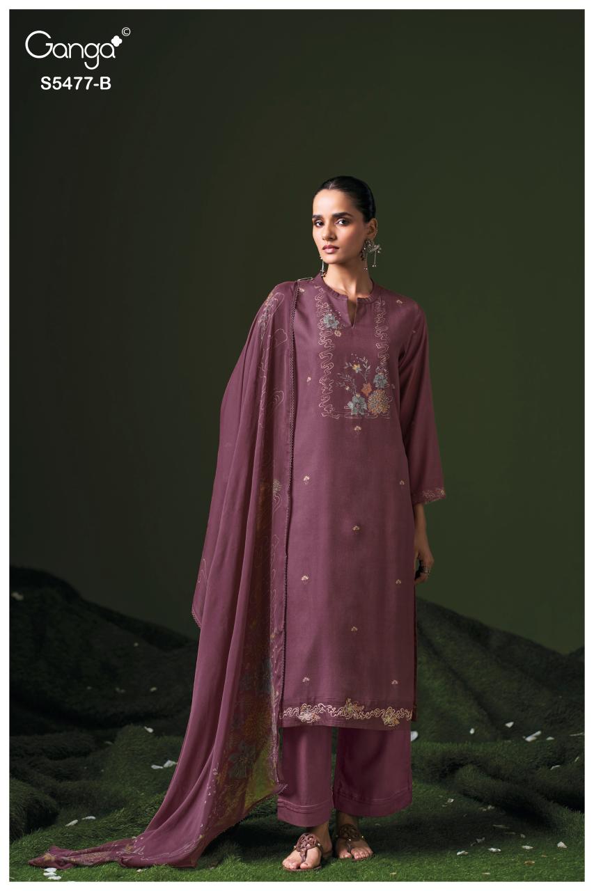 Ganga Janine 5477 catalog wholesale market of salwar kameez in surat