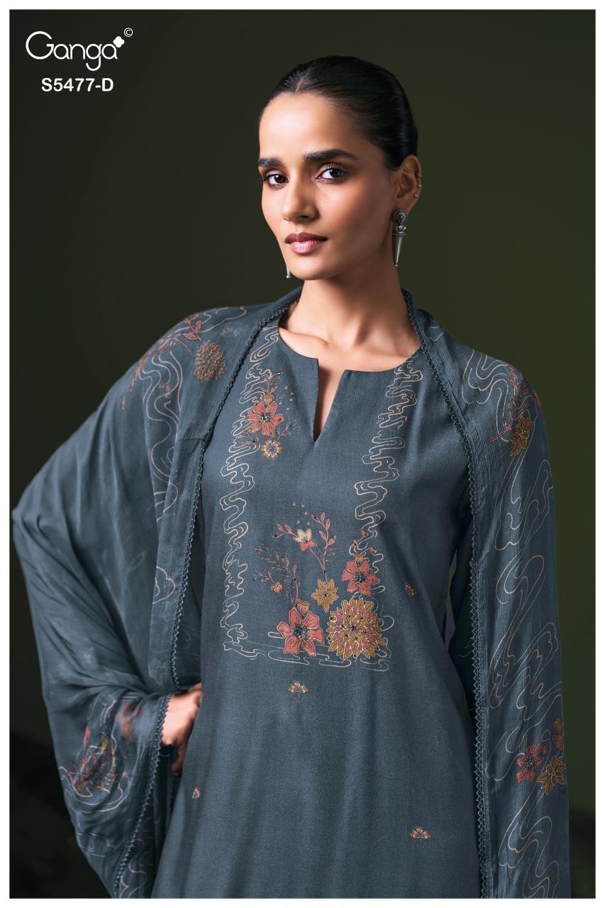 Ganga Janine 5477 catalog wholesale market of salwar kameez in surat