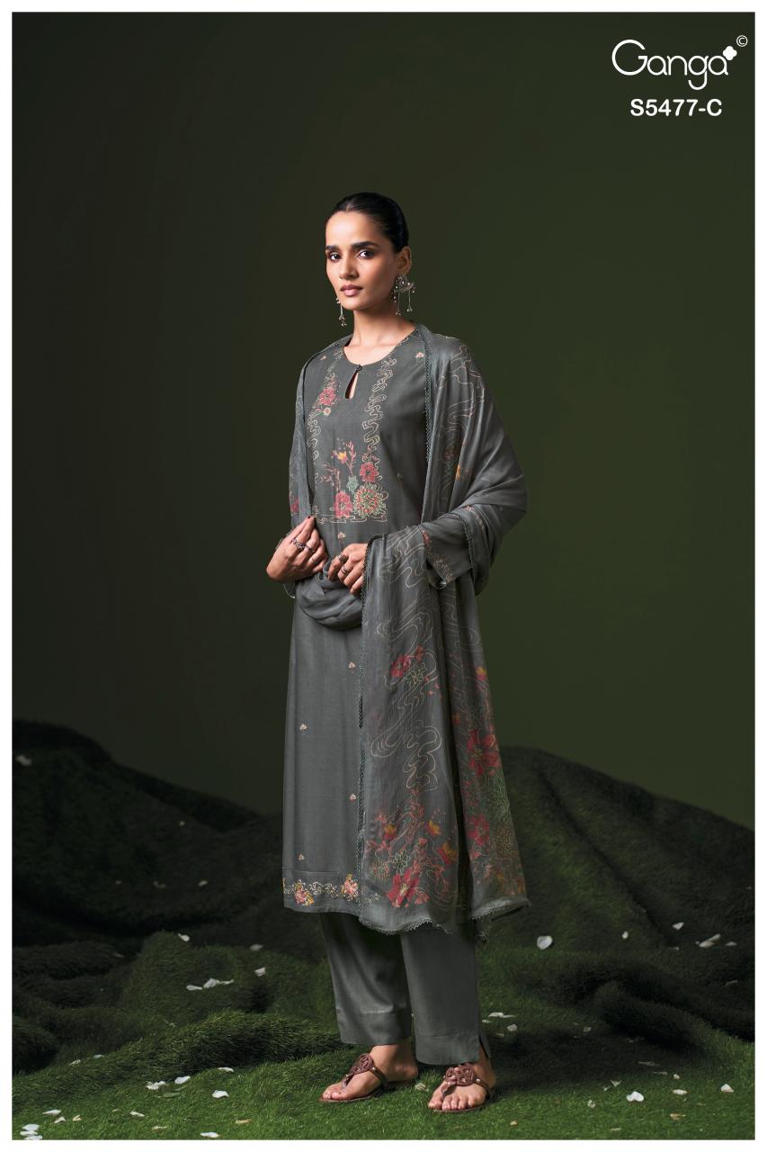 Ganga Janine 5477 catalog wholesale market of salwar kameez in surat