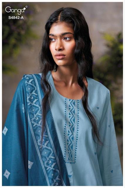 Ganga Jazira 4842 catalog mdl salwar kameez wholesale