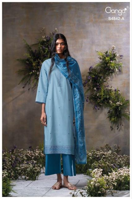 Ganga Jazira 4842 catalog mdl salwar kameez wholesale