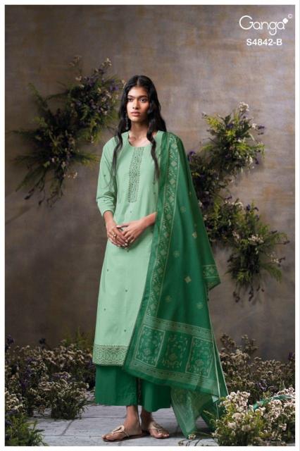 Ganga Jazira 4842 catalog mdl salwar kameez wholesale