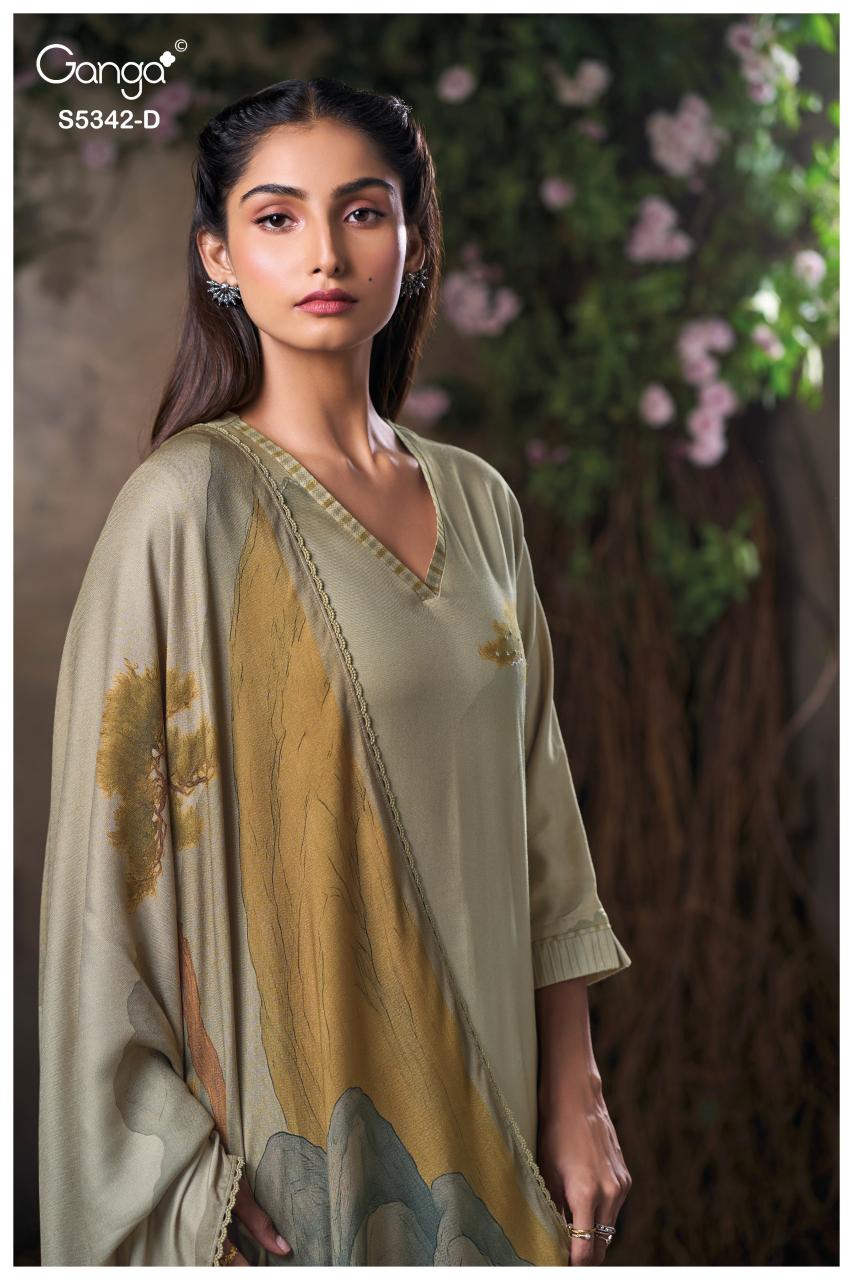 Ganga Jorein 5342 catalog wholesalers of salwar kameez in park street