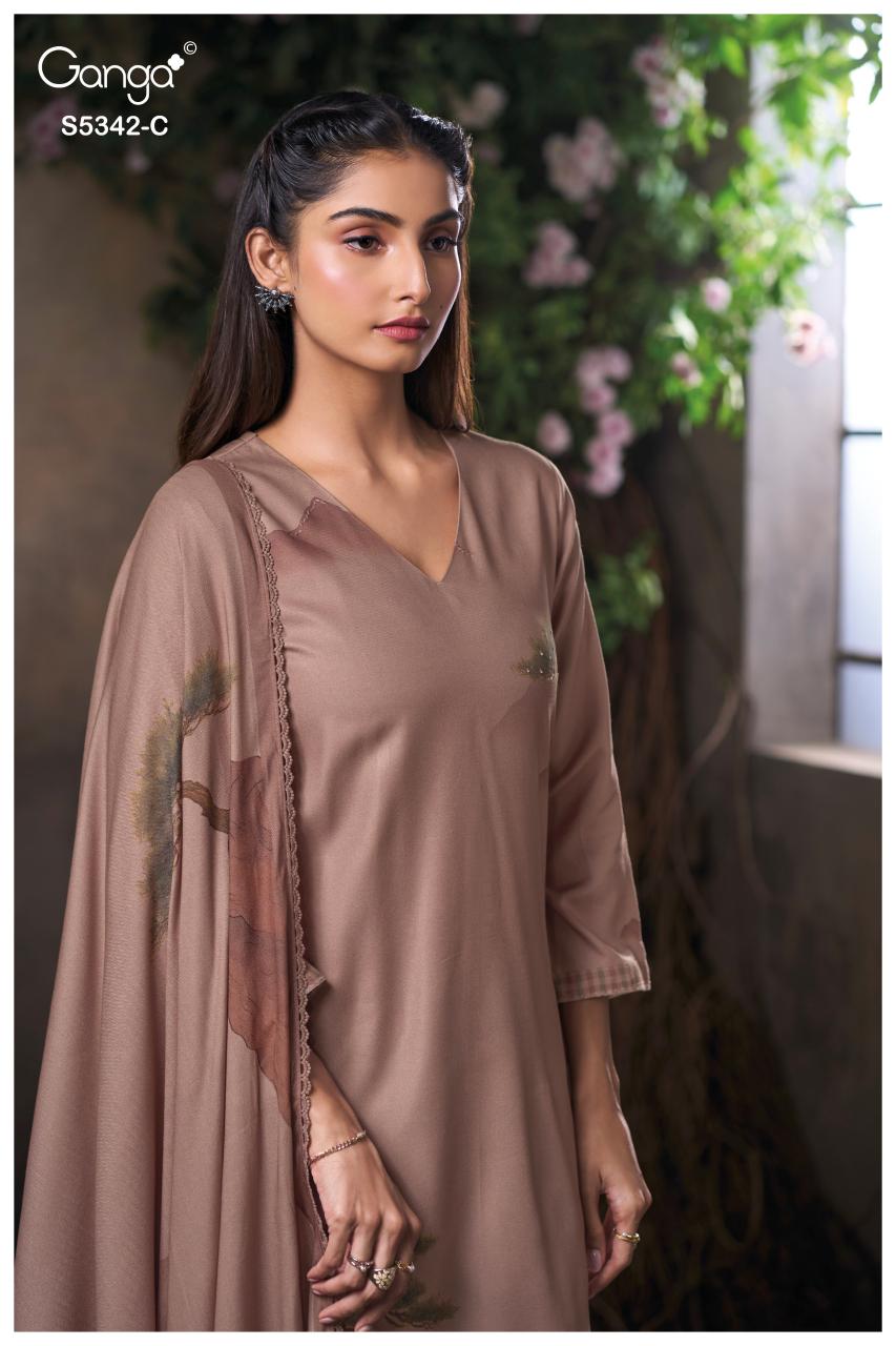 Ganga Jorein 5342 catalog wholesalers of salwar kameez in park street