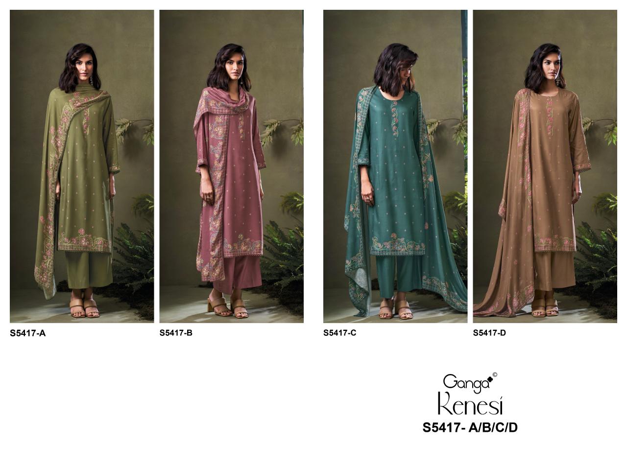 Ganga Kenesi 5417 catalog wholesale salwar kameez online shopping in india