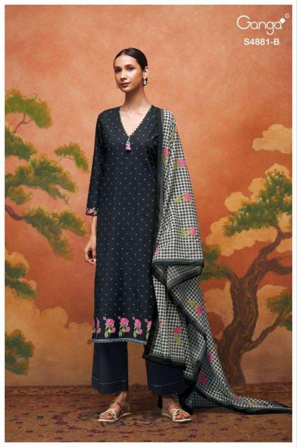 Ganga Kivika 4881 catalog ludhiyana design salwar kameez wholesale exporter