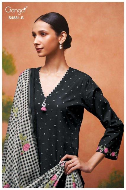 Ganga Kivika 4881 catalog ludhiyana design salwar kameez wholesale exporter